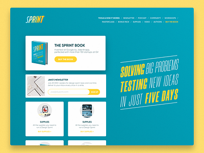 Sprint - Landing page