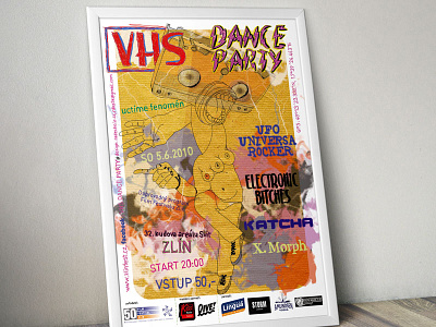 Party poster illustration party poster