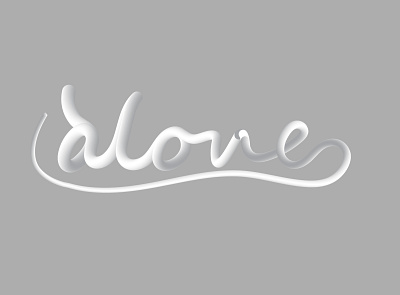 Creative typography design Alone 3d alone graphic design mr alie typograpgy