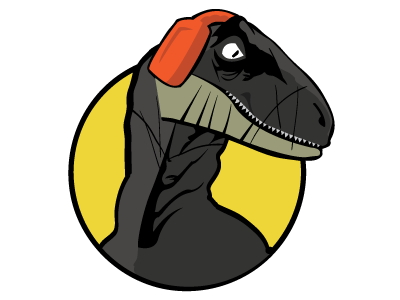 Velociraptor DJ tshirt mock dj illustration raptor tshirt velociraptor