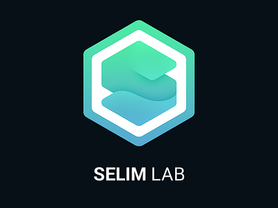 Selimlab Logo Dribbble chemistry gradient hexagon lab laboratory logo physics science