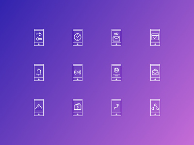 Line Icons Set calls design flat icons illustration line minimal mobile services sketch