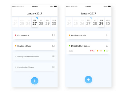 To-Do App iOS app basic checklist design ios minimal mobile reminder simple tasks to do