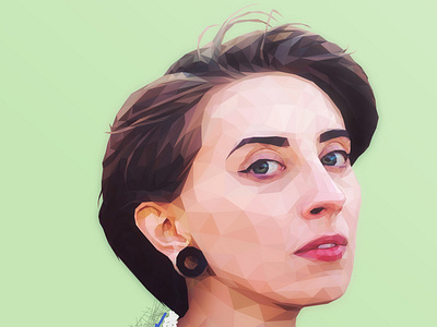 Girl on Polygonal