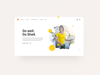 Shell – Homepage design digitaldesign digitaldesigner interface interfacedesign shell ui userinterfacedesign ux ui website