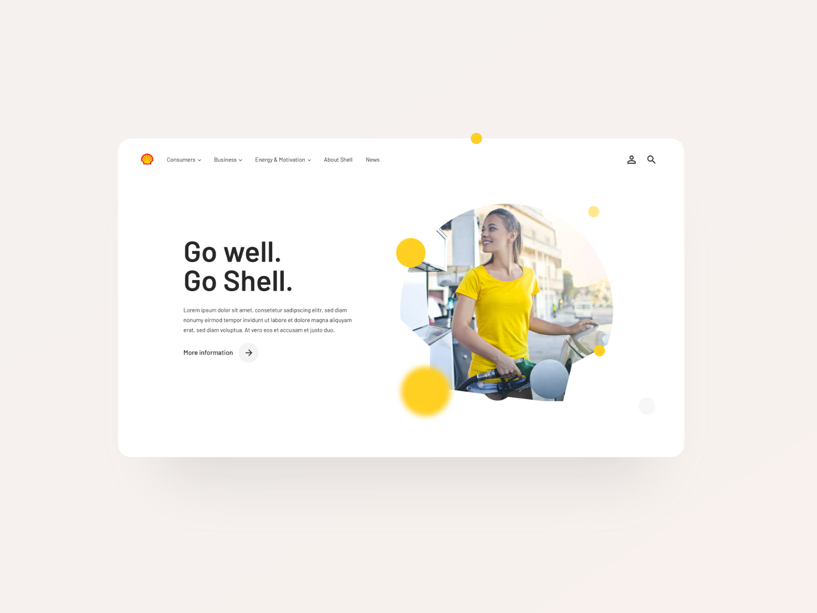 Shell – Homepage by Rick Bossenbroek on Dribbble