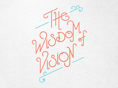 Vision Typography hand drawn typography