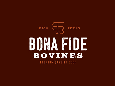 Bona Fide Bovines Logo branding design graphic design identity logo