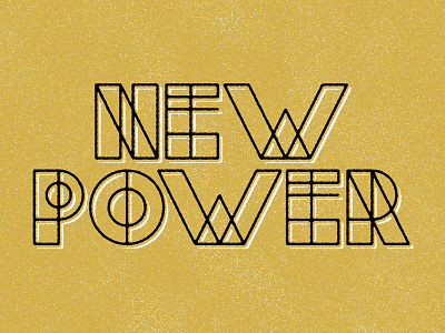 New Power typography