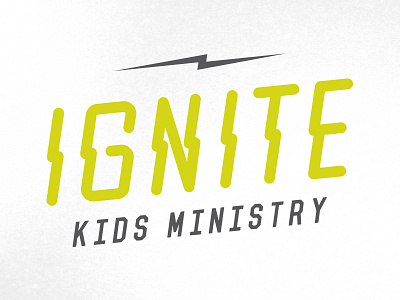 Ignite Kids Ministry Logo branding identity logo typography