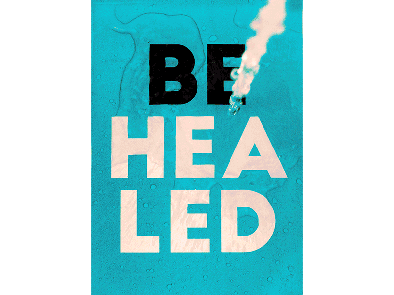 Be Healed Book Cover book cover graphic design water