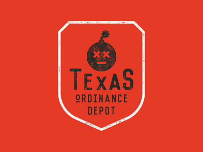 Texas Ordinance Depot branding design graphic design logo typography