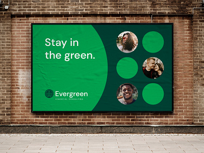 Evergreen Wall branding graphic design logo wall