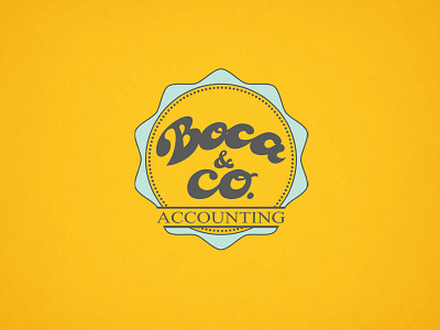 Boca & Co accounting australia branding delicious emblem finance identity logo mark type typography vintage