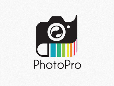 Photopro color icon logo photography print printing service shop
