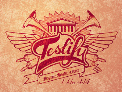 Testify Logo bible branding christian emblem identity logo type typography youth