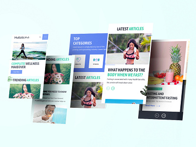 Responsive #uidesign for health magazine/blog.