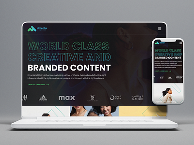World Class Creative and Branded Content branding cleandesign design influencer logo socialmedia ui ux website