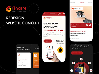 Fincare Redesign Concept banking branding cleandesign finance rebranding trendingdesign ui ux