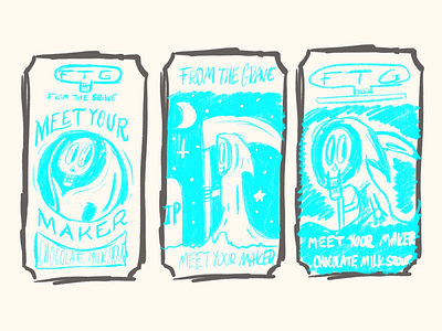 Sketches for beer designs. beer can procreate sketches wip
