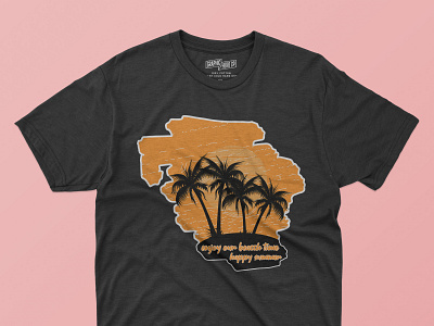 Enjoy our beach time happy summer vintage summer T-shirt design