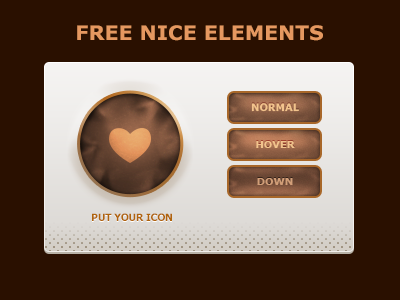 Free Nice Elements button free freebie icon psd psddd ui