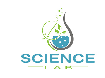 science lab logo graphic design logo