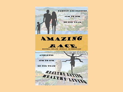 Amazing Race Poster design illustration poster