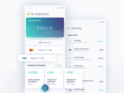 Fintech app conceptualization app bank cryptocurrency dashboard finance fintech ui ux wallet wallet app