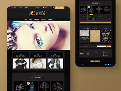 Web UX/UI Design Shop Rhinestones