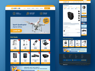 Web UX/UI Design: Deal Platform design e commerce interaction design prototype responsive shop ui ux web website