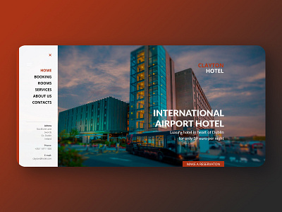 Web UX/UI Design: Hotel page design form hotel interaction design product prototype responsive ui ux web website