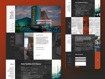 Web UX/UI Design: Hotel page booking design hotel interaction design landing prototype responsive ui ux web website