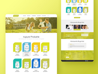 Ecommerce Website Design: Nupure design ecommerce interaction design product responsive ui web