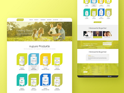 Ecommerce Website Design: Nupure