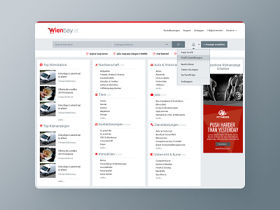 Austrian E-Commerce Portal Design design interaction design product responsive ui web