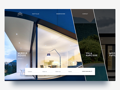 Mirror House, landing page