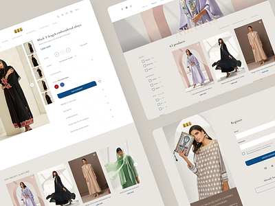e-commerce website, desktop desktop e commerce ecommerce fashion luxury nude pastel ui ux website