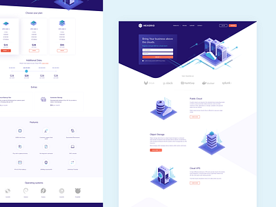 Hexerio - business cloud branding cloud design ui ux webdesign website