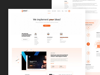 Mamezi redesign agency portfolio ui ux webdesign work