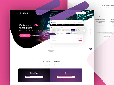 Fiber Optic Internet design fiber internet landing landing page ui ux webdesign