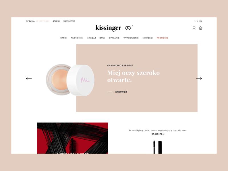 Cosmetics shop animation beauty design e commerce ecommerce figma principle shop ui ux webdesign website