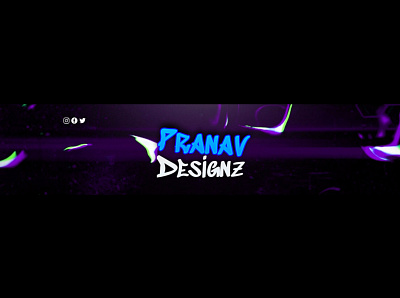 Pranav Designz | YouTube Banner animation banner branding design graphic design illustration logo ui vector youtubebanner