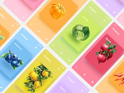 Vegan app animacion app clean design flat interface ios minimal mobile product product design ui uiux ux