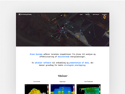 Dronesystems Landingpage UI