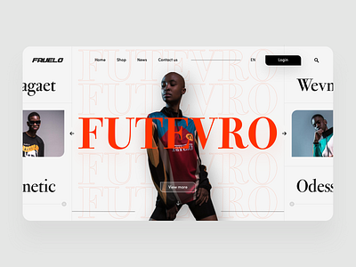 Favelo Clothing Store branding clean concept design landing minimal product shop store ui ux web design webdesign website