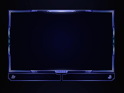 Blue and purple Facecam Overlay branding graphic design motion graphics