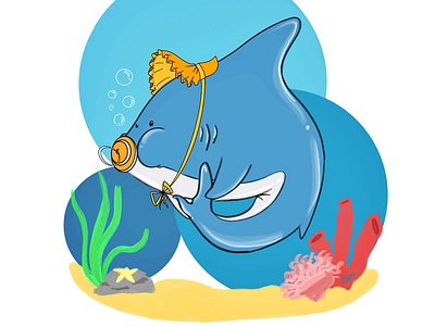 Baby Shark animation graphic design illustration logo