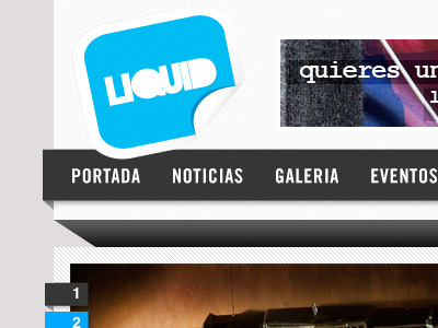 Liquid events web design