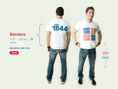 Errede - Orgullo Dominicano bandera clean dominicana t shirts web design